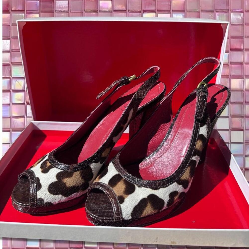Rare coach ocelot snakeskin